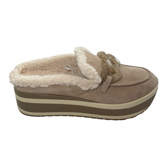 Dolce Vita Shoes - Dolce Vita Jamey Plush Suede Chain Detail Platform Loafer Mules Wmn’s Sz 8.5 New